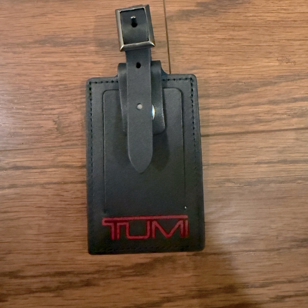 New Tumi Luggage Leather Name Tag